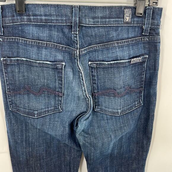 7 For All Mankind Women's Dark Wash High Waist Bootcut Jeans Size 27 - Picture 9 of 16